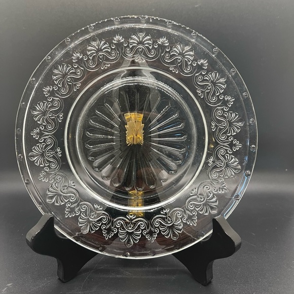 Appetizer Plates Pioneer Woman Set Of 4 Clear With Embossed Detail New In Box - Picture 1 of 9